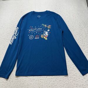 RunDisney Mens Small 2019 Wine & Dine Half Marathon Long Sleeve Athletic T Shirt
